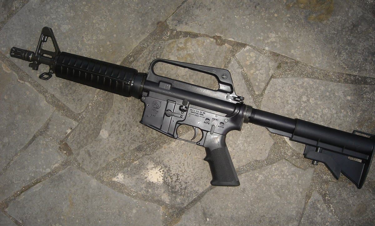Colt 9mm SMG (model photo)